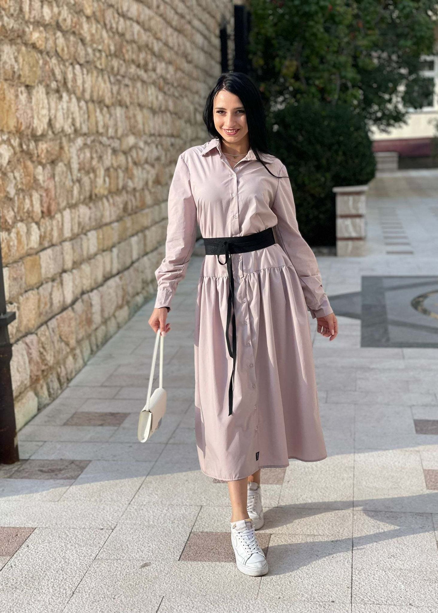 Maxi Shirt Dress “TINA” - ALLURE