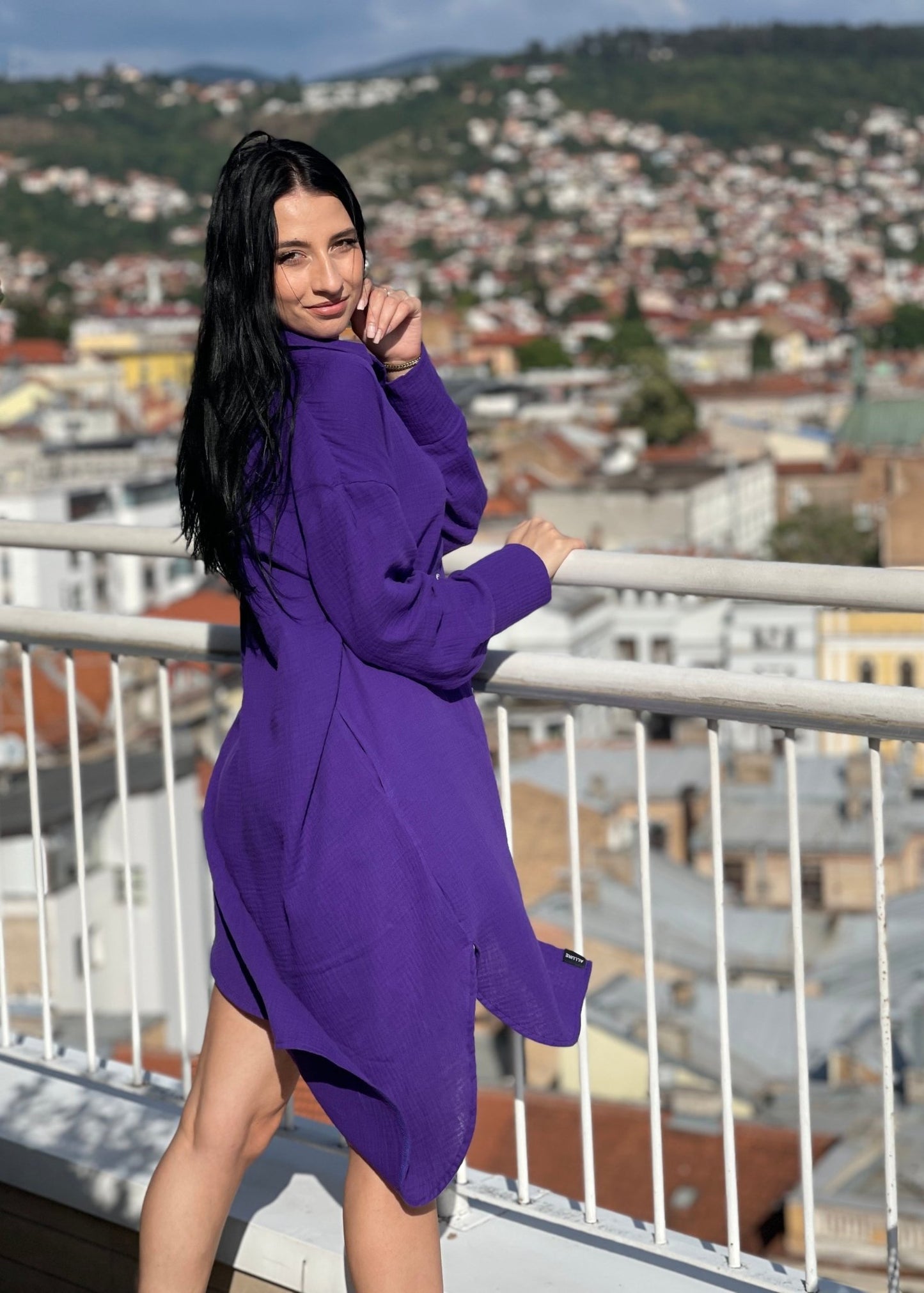 Midi Shirt Dress "Gloria" - ALLURE