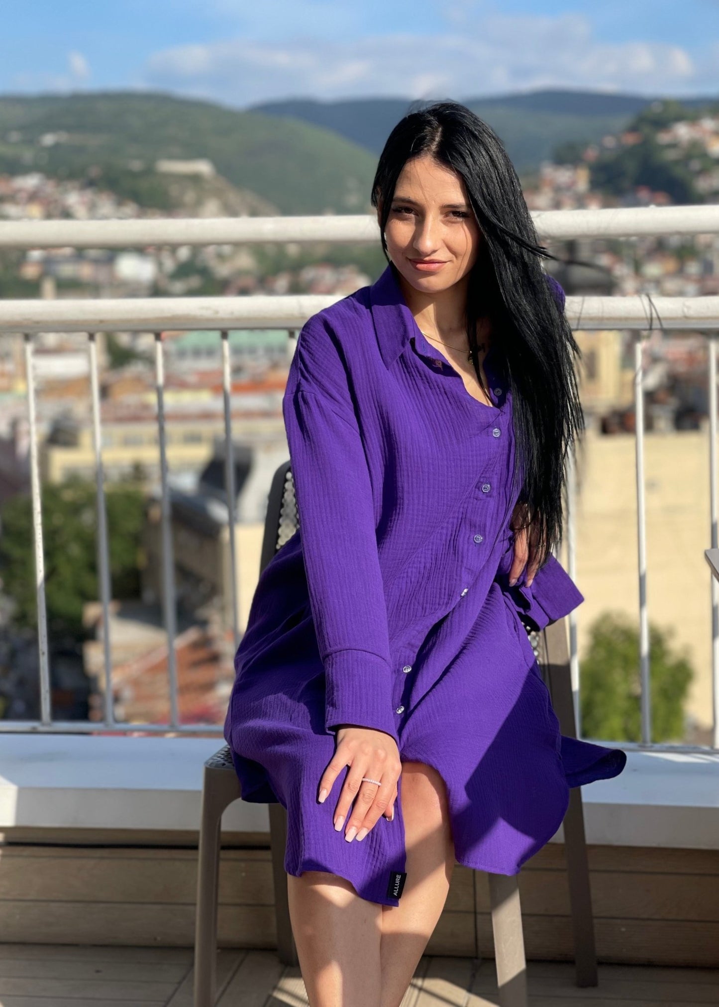 Midi Shirt Dress "Gloria" - ALLURE