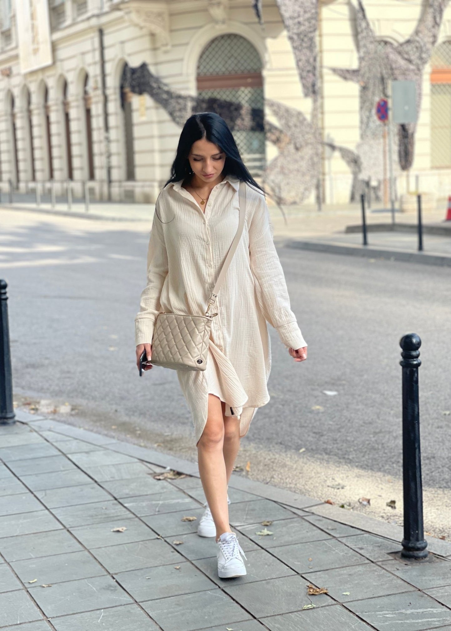 Midi Shirt Dress "Gloria" - ALLURE
