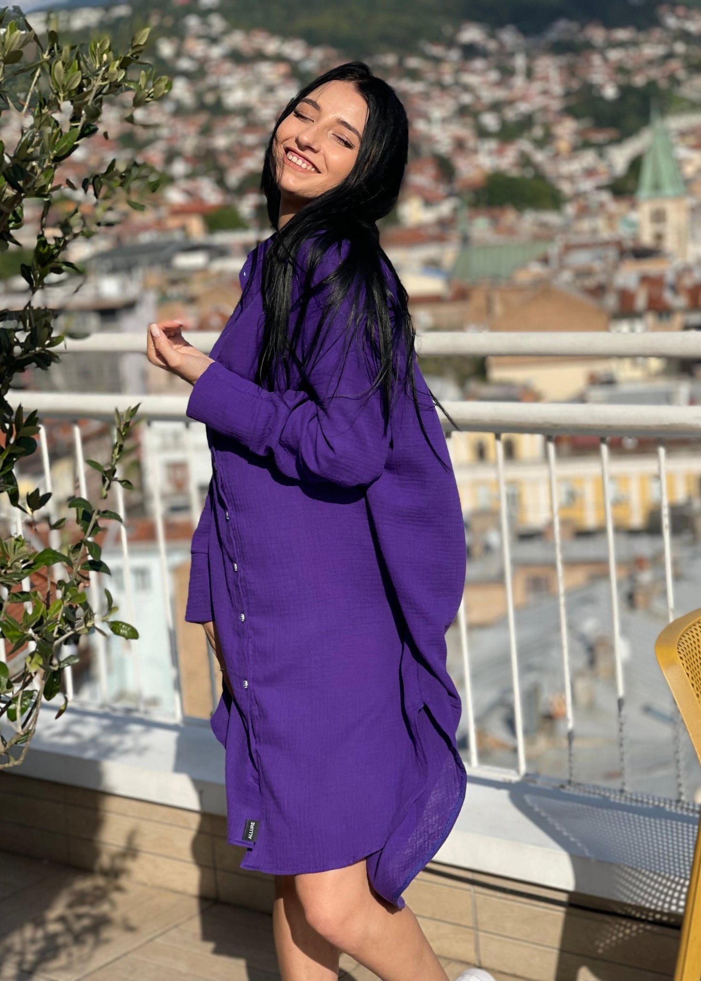 Midi Shirt Dress "Gloria" - ALLURE