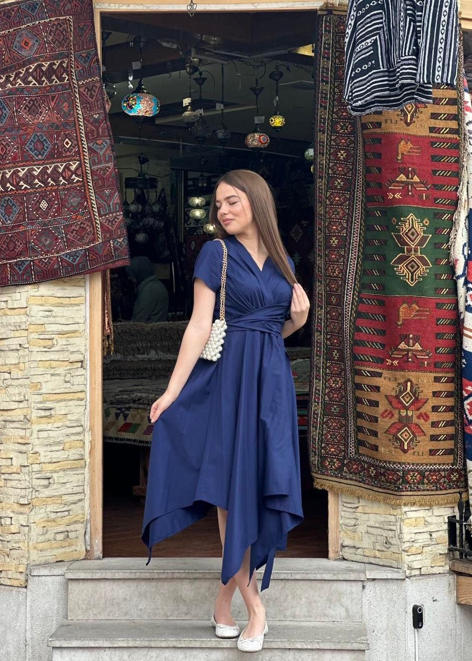 Overlap Midi Dress “RIO” - ALLURE