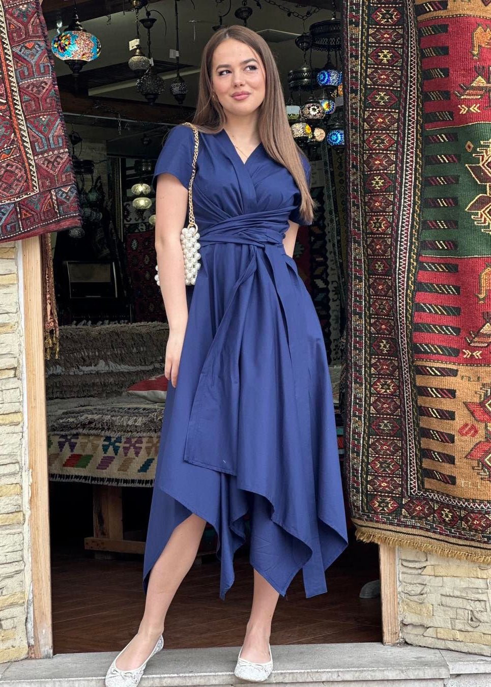 Overlap Midi Dress “RIO” - ALLURE