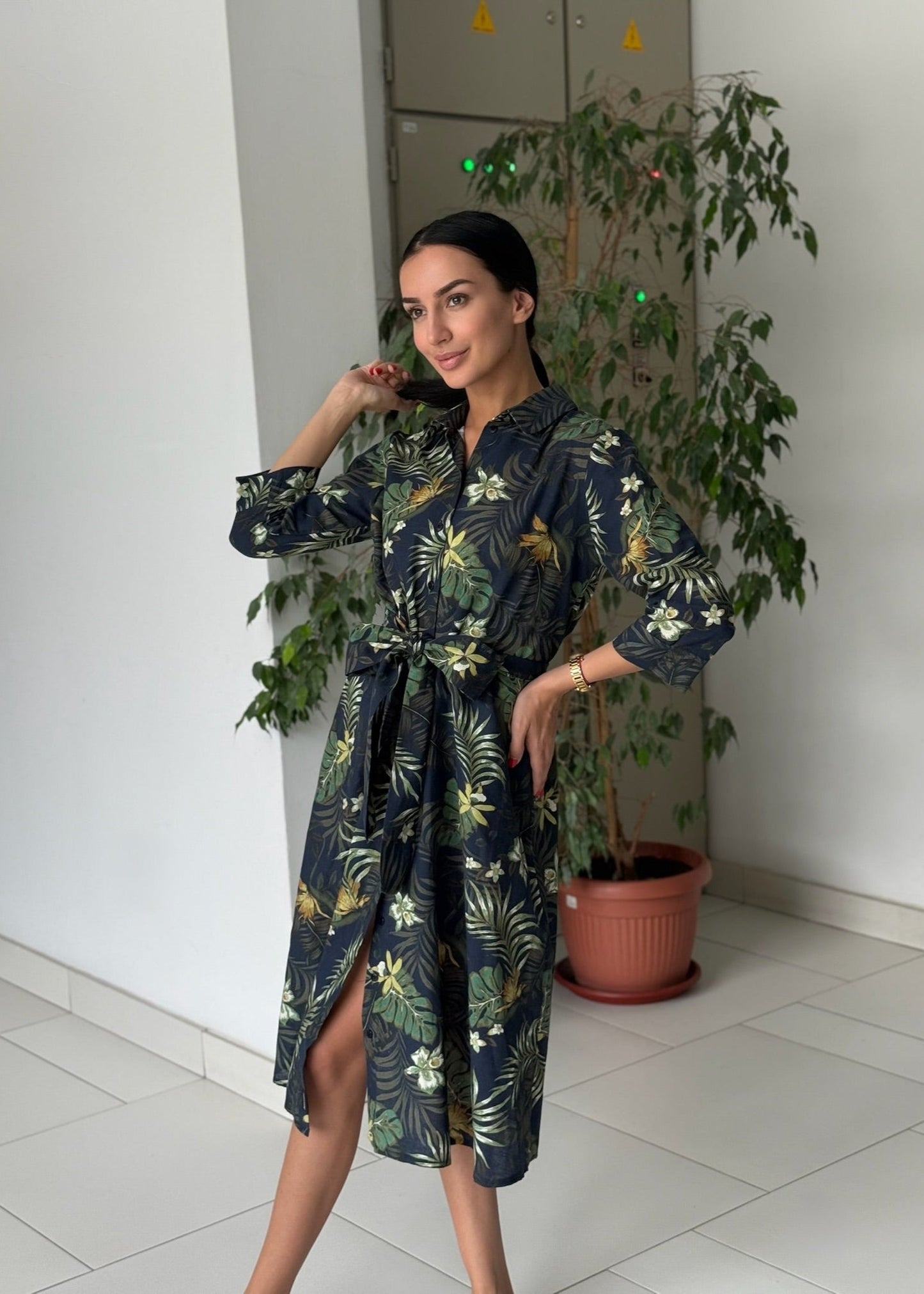 Pattented Bonita Dress - ALLURE