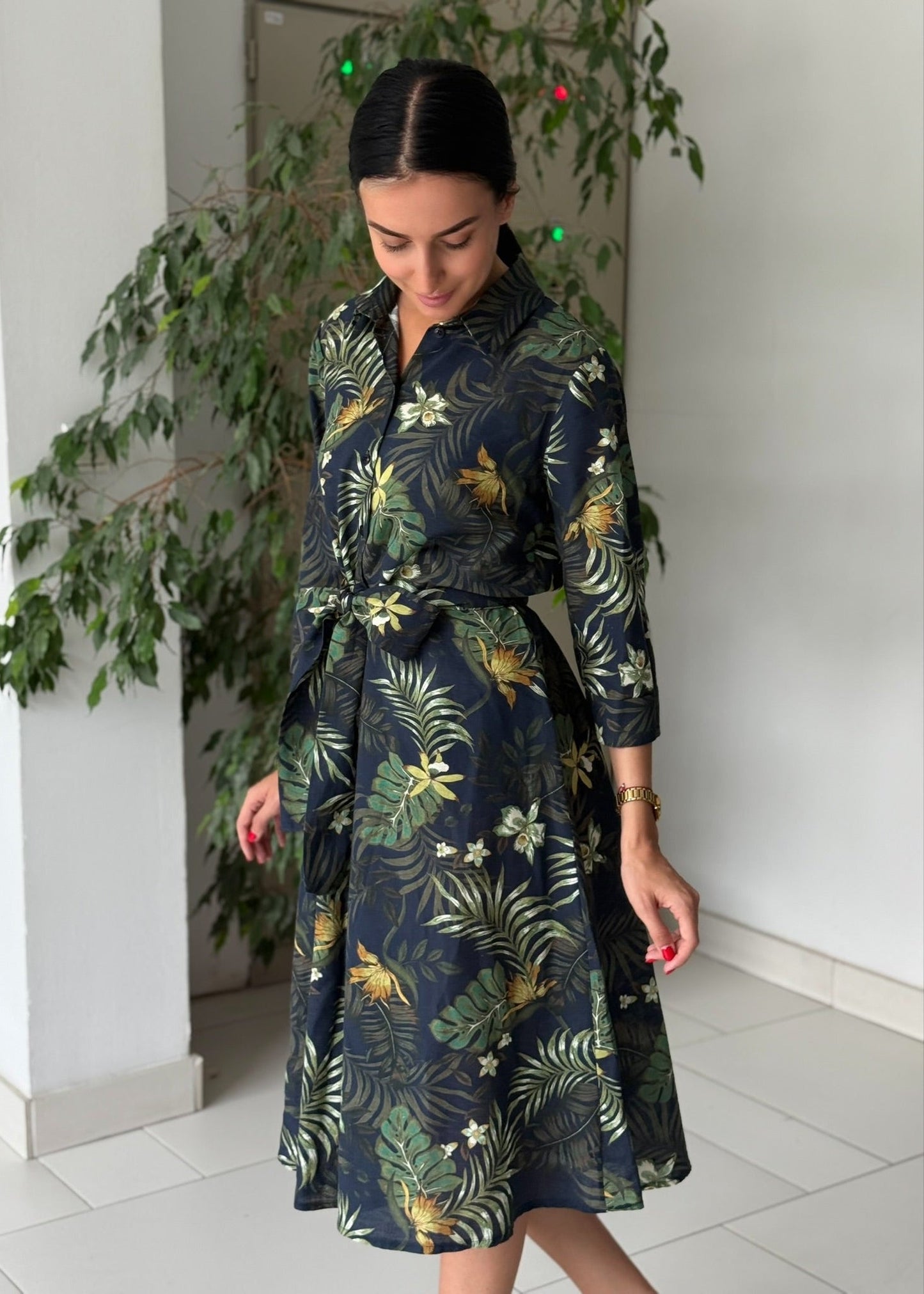 Pattented Bonita Dress - ALLURE