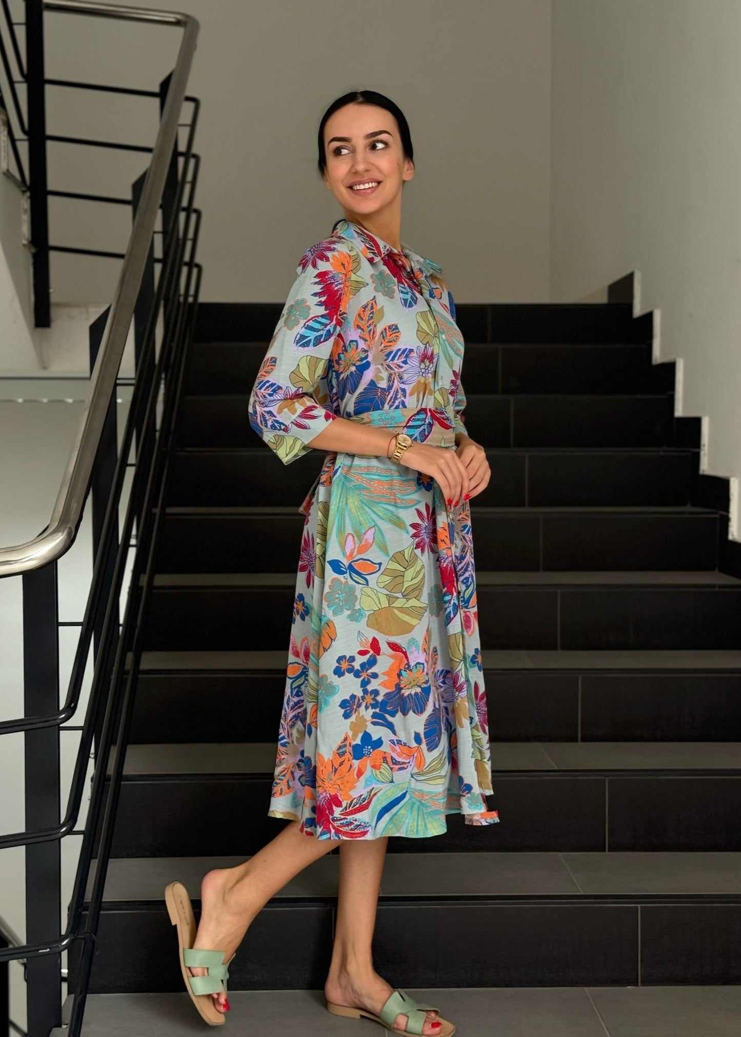 Pattented Bonita Dress - ALLURE
