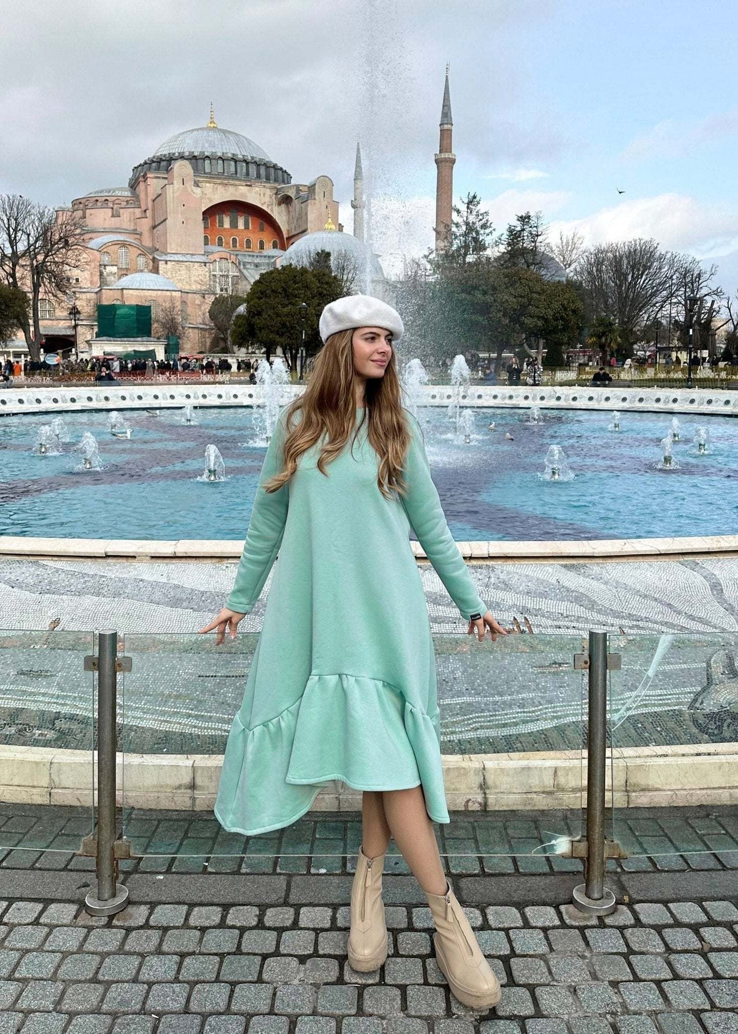 Ruffle Dress "Demy Volan" - ALLURE