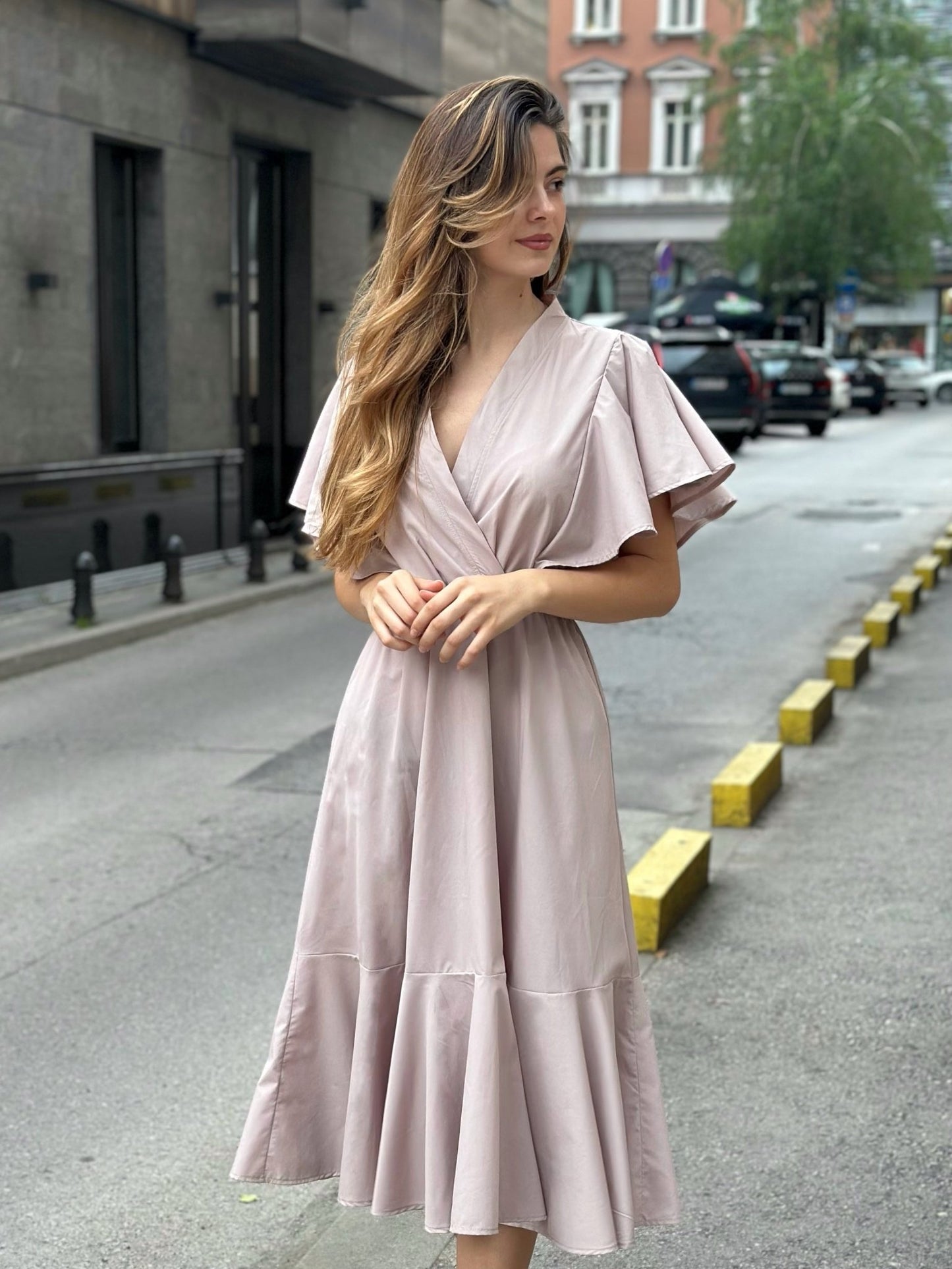 Ruffle Dress "SANELA" - ALLURE