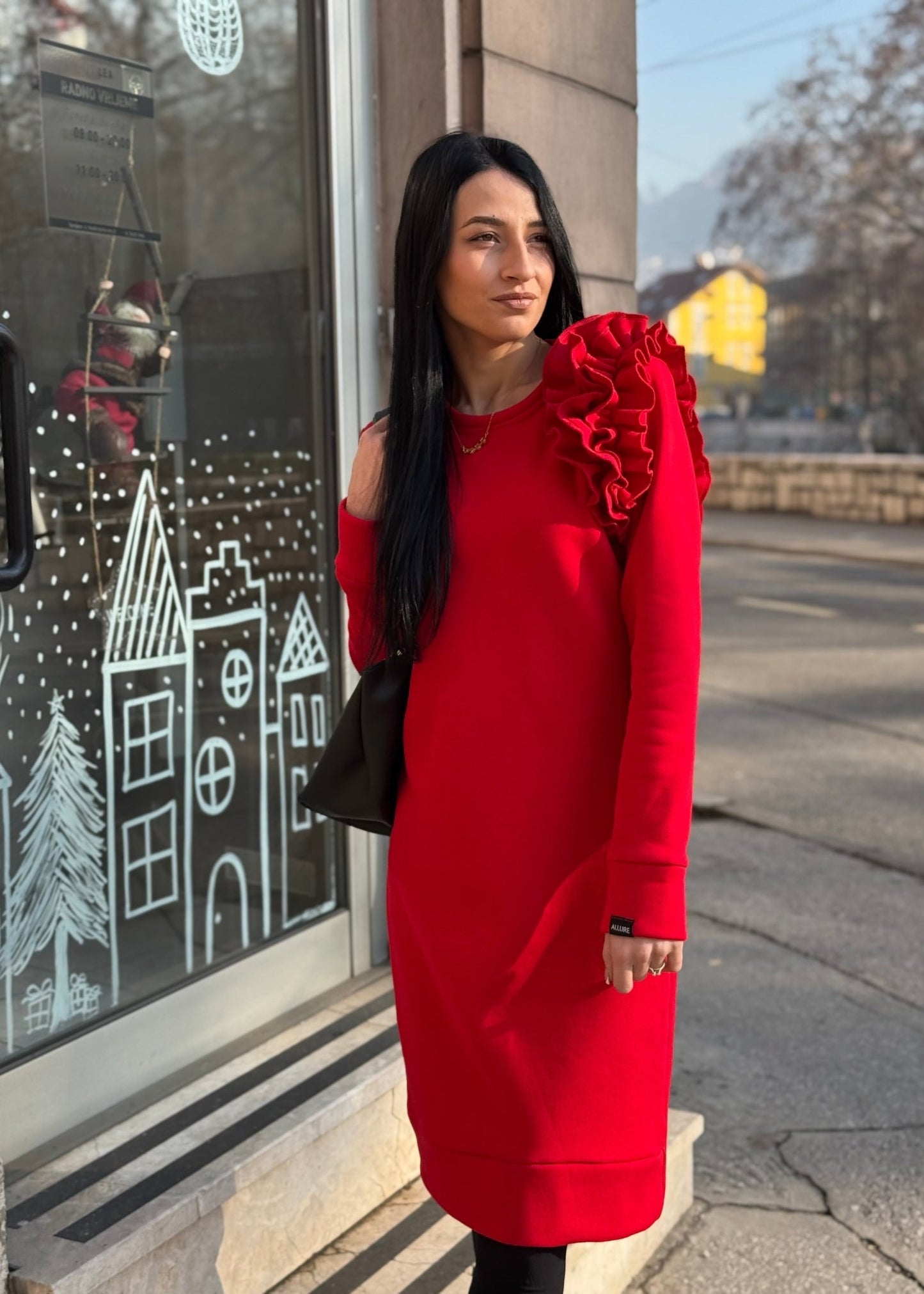 Šejla Knee - Length Dress – Elegant Women’s Dress for Parties & Events - ALLURE