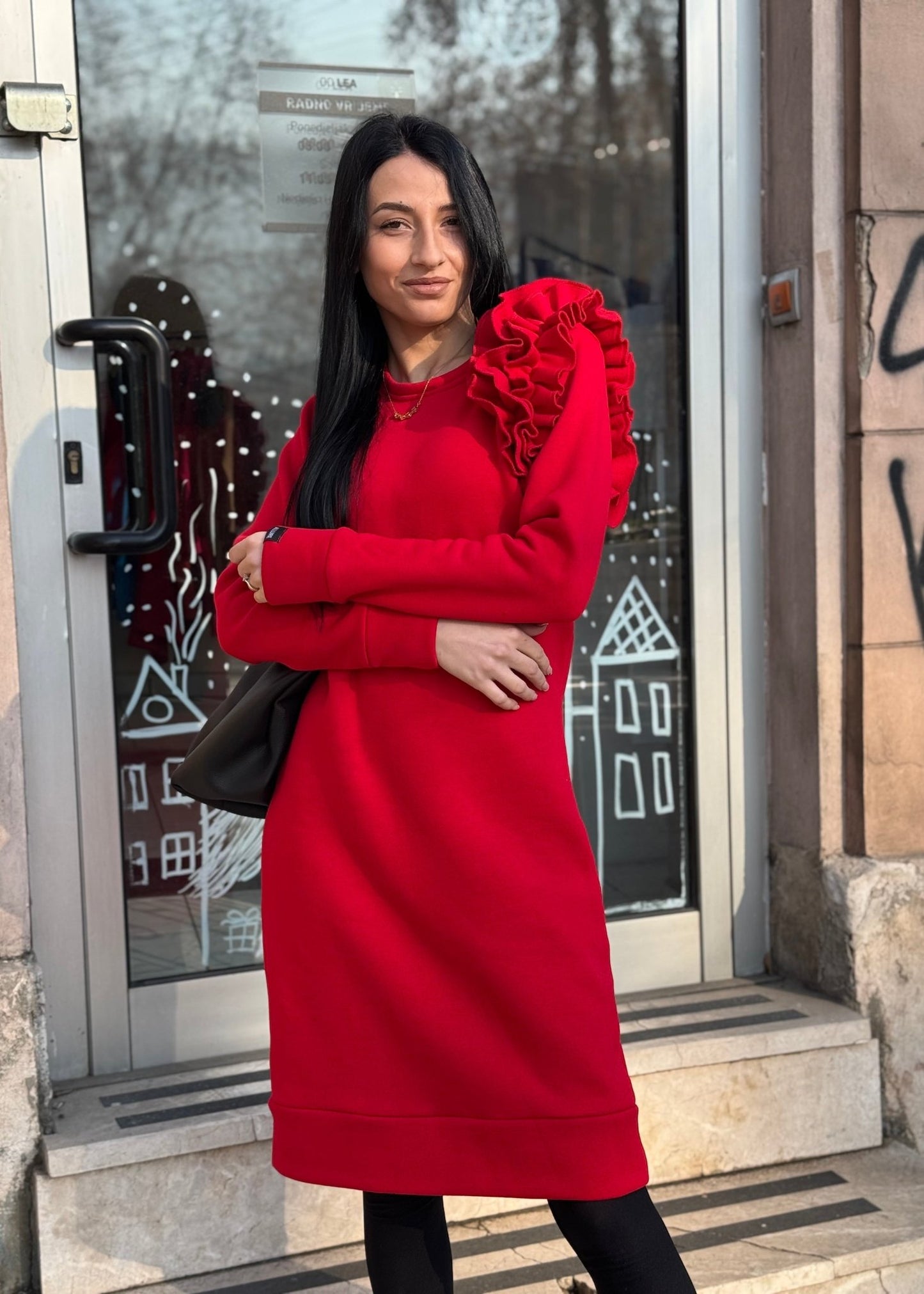 Šejla Knee - Length Dress – Elegant Women’s Dress for Parties & Events - ALLURE
