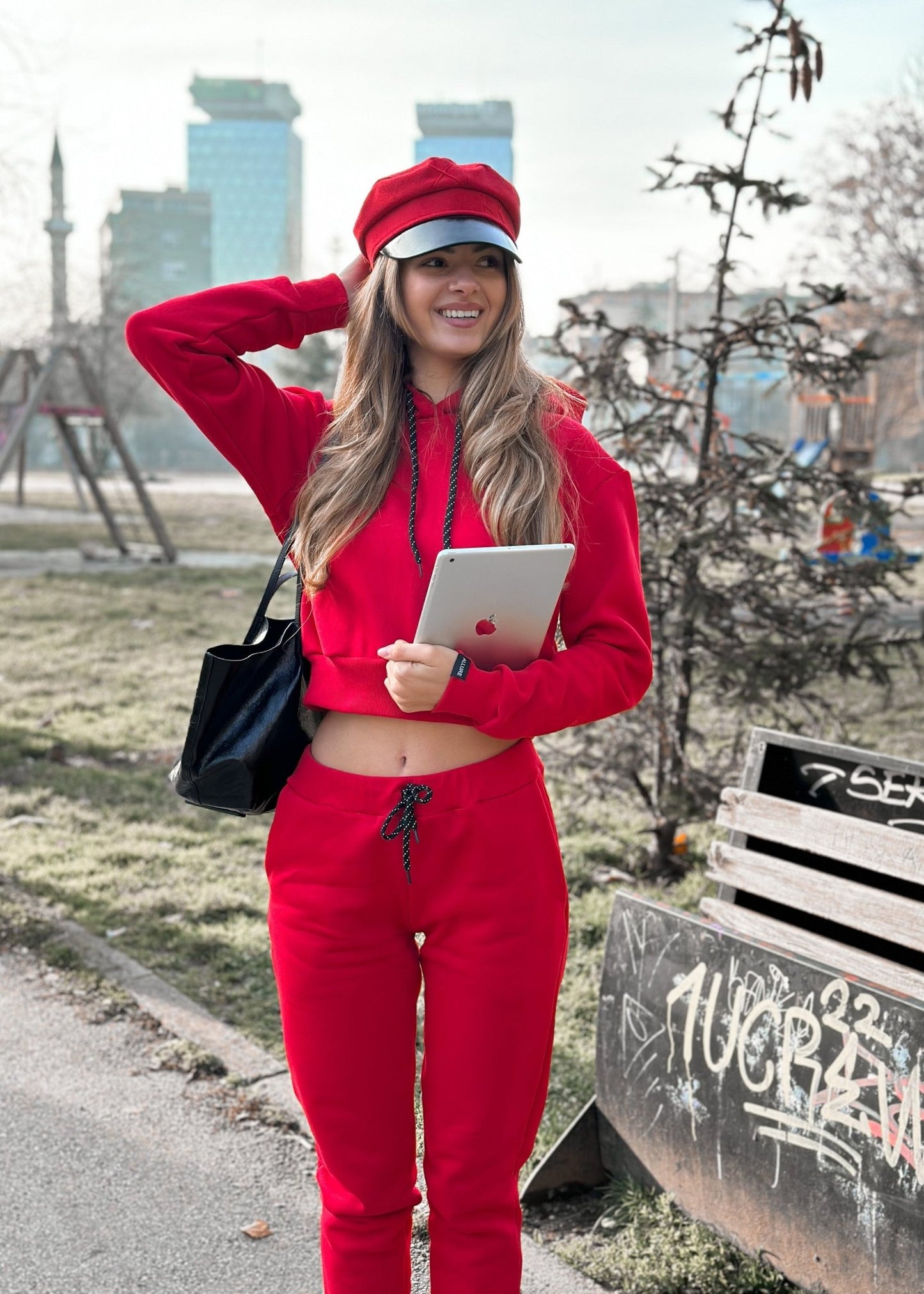 Crop Top Tracksuit - ALLURE
