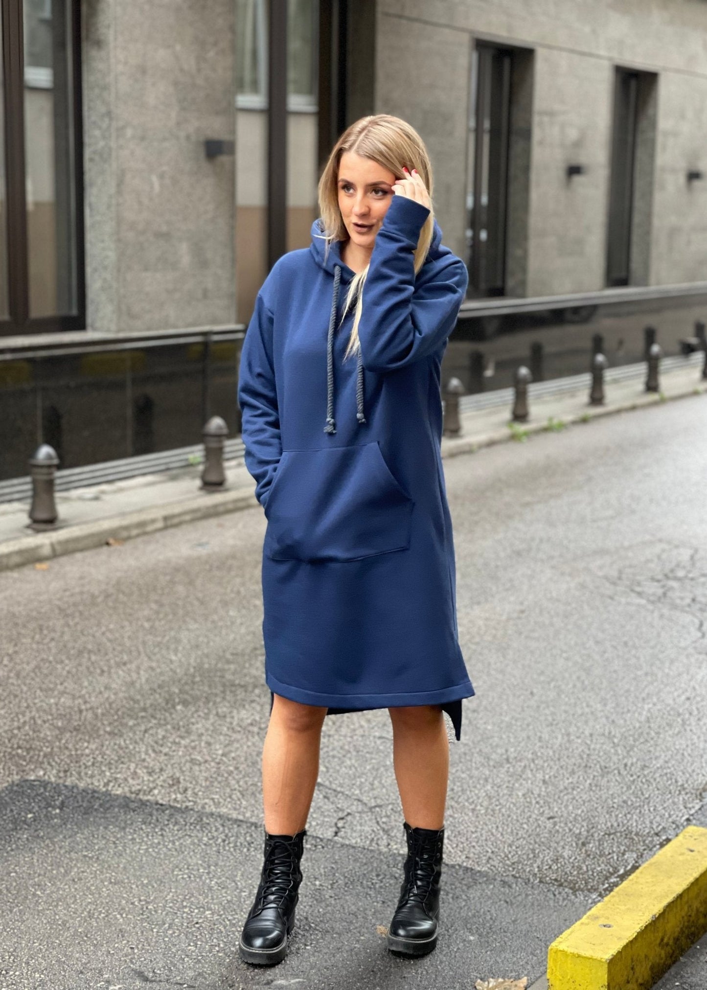 Hooded Dress “Lea” - ALLURE