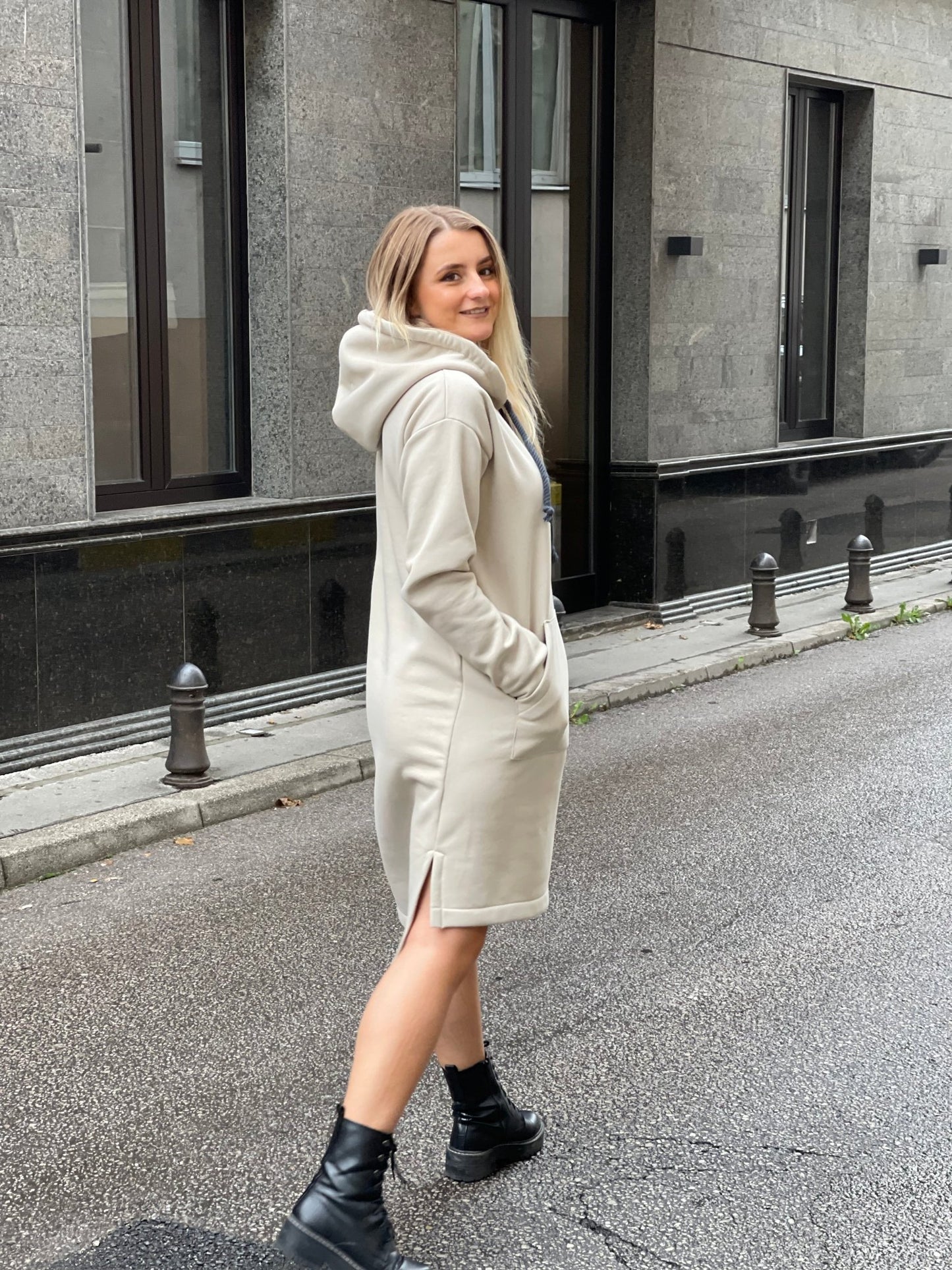 Hooded Dress “Lea” - ALLURE