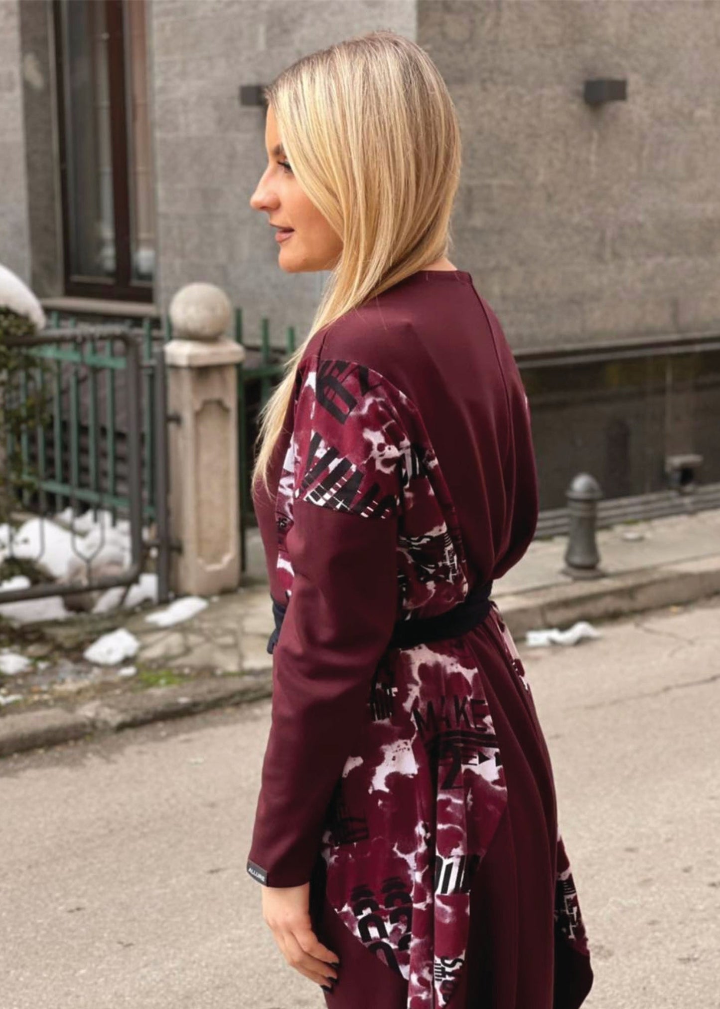 Long Sleeved "B" Dress - ALLURE