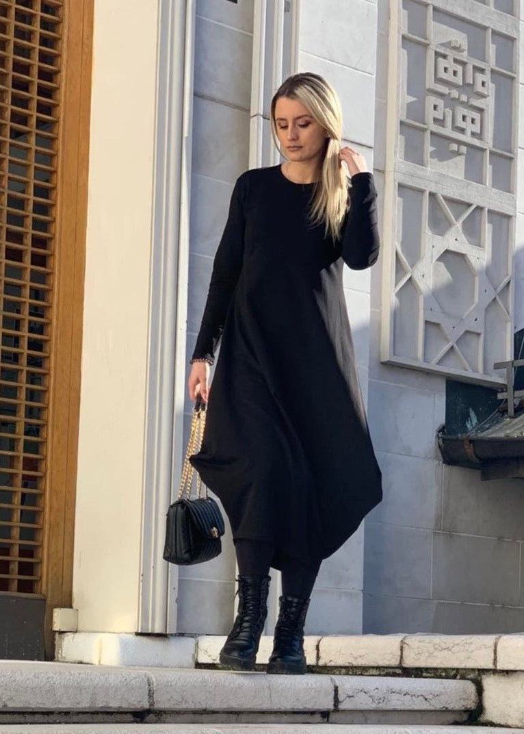Maxi Long Sleeved “B” Dress - ALLURE