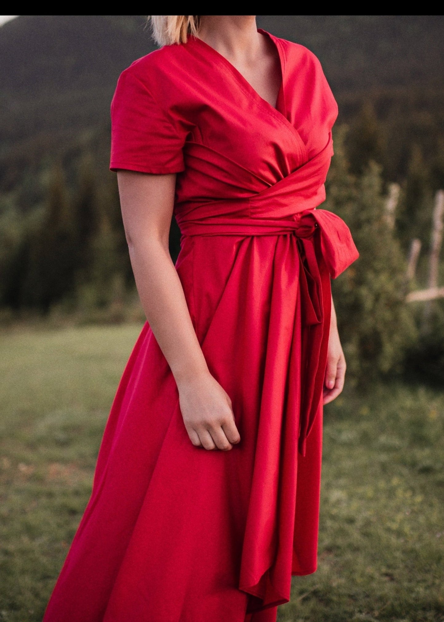 Overlap Midi Dress “RIO” - ALLURE