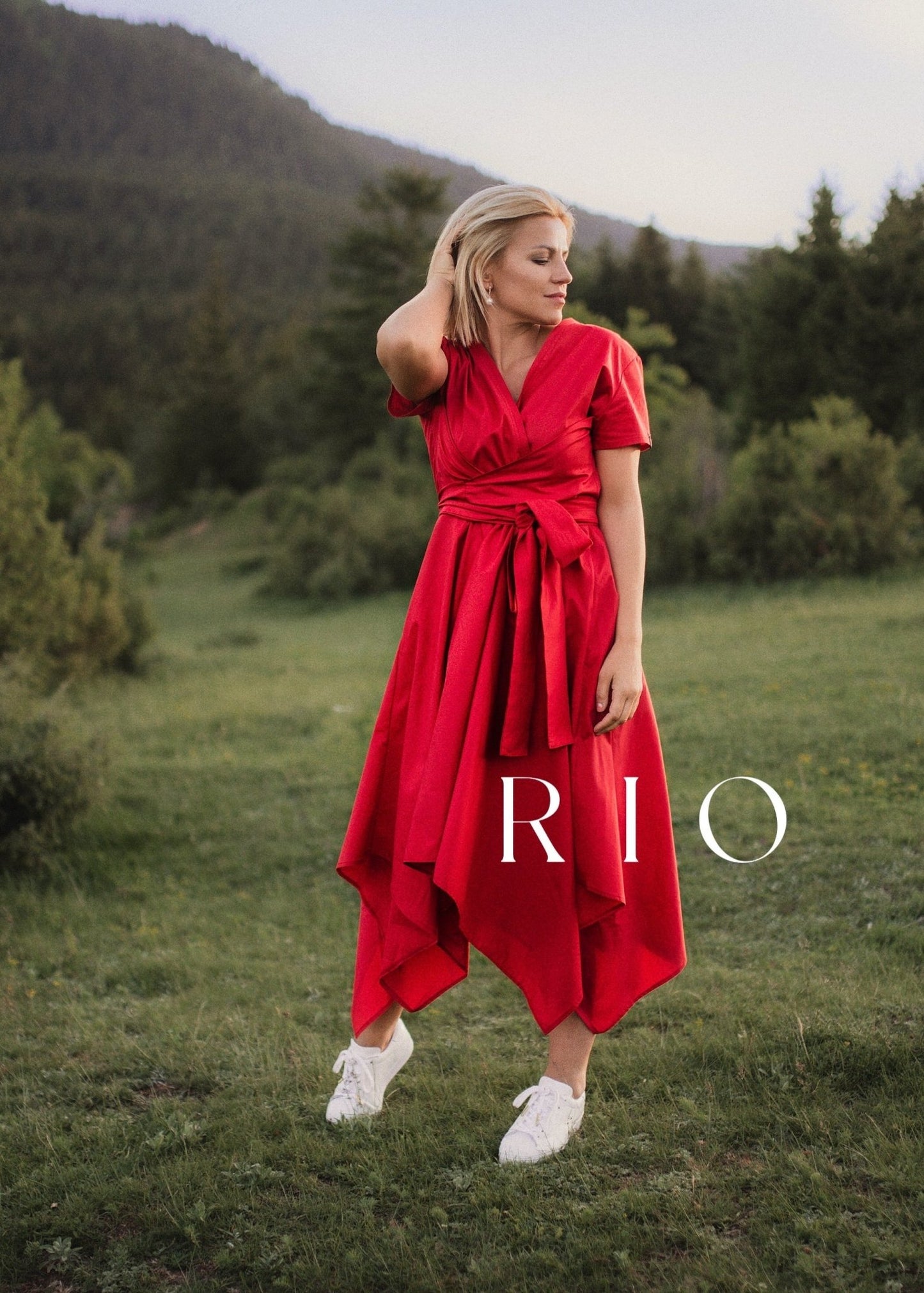 Overlap Midi Dress “RIO” - ALLURE