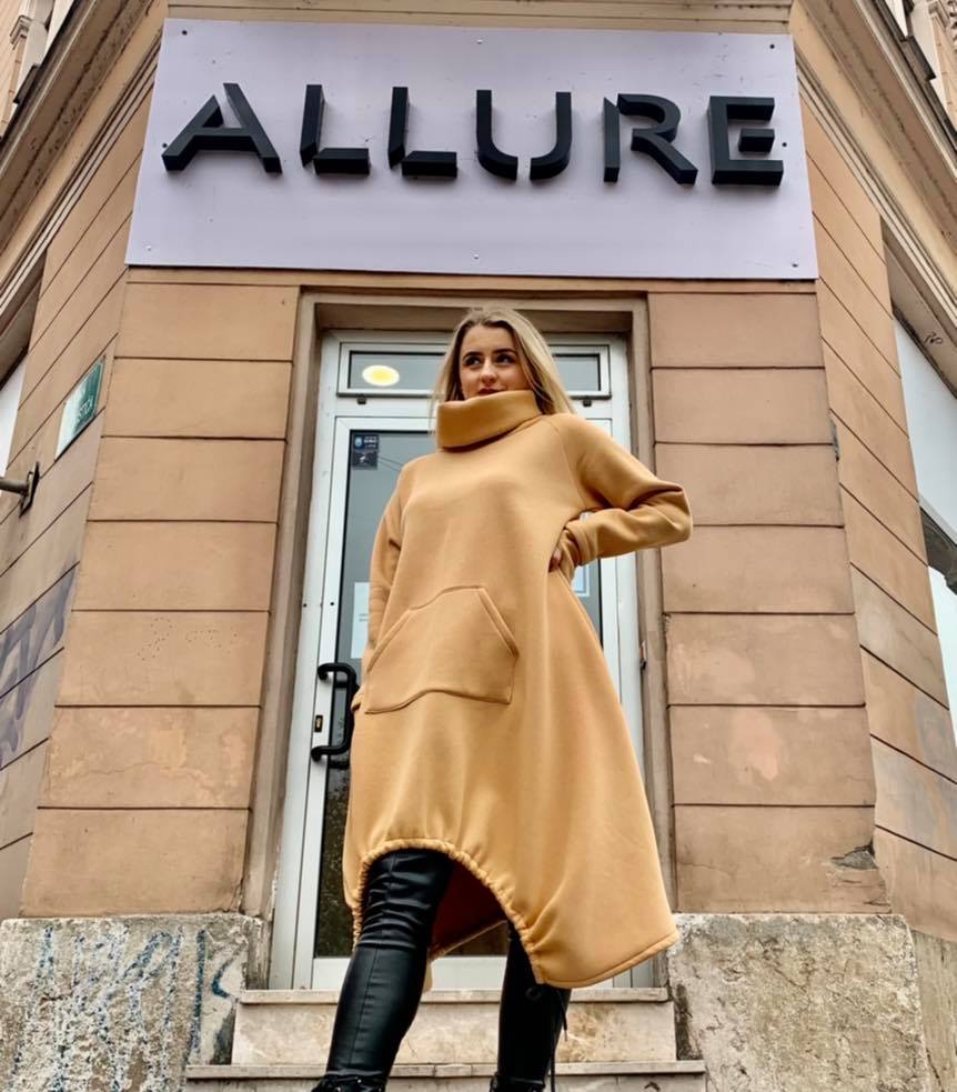 Roll Neck "Emins" Dress - ALLURE