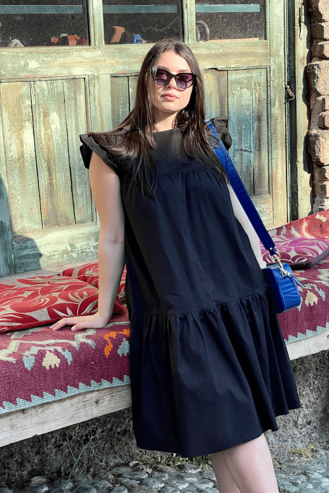 Ruffle Midi Dress "DIVA" - ALLURE