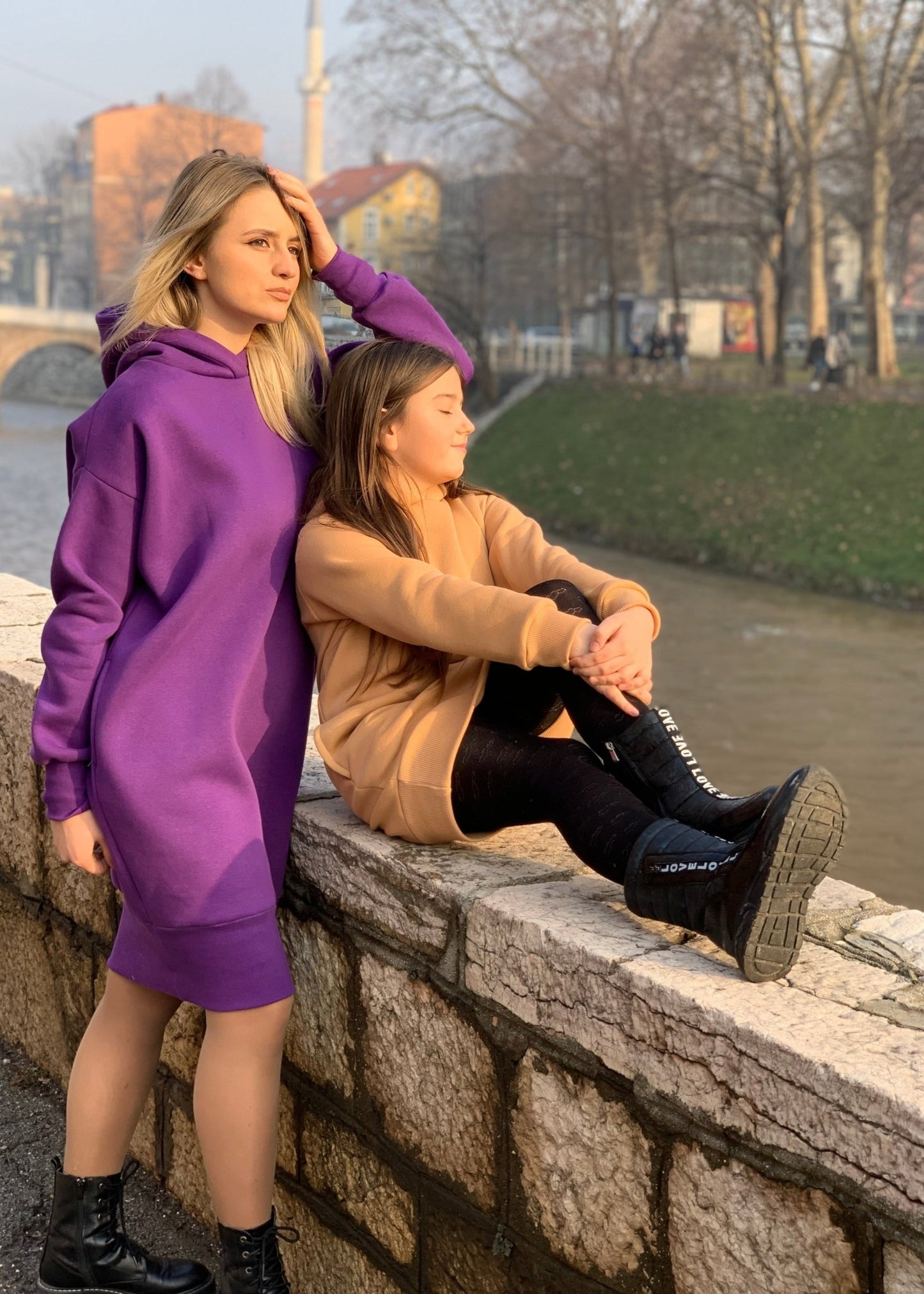 Short Hooded Dress "Jasna" - ALLURE