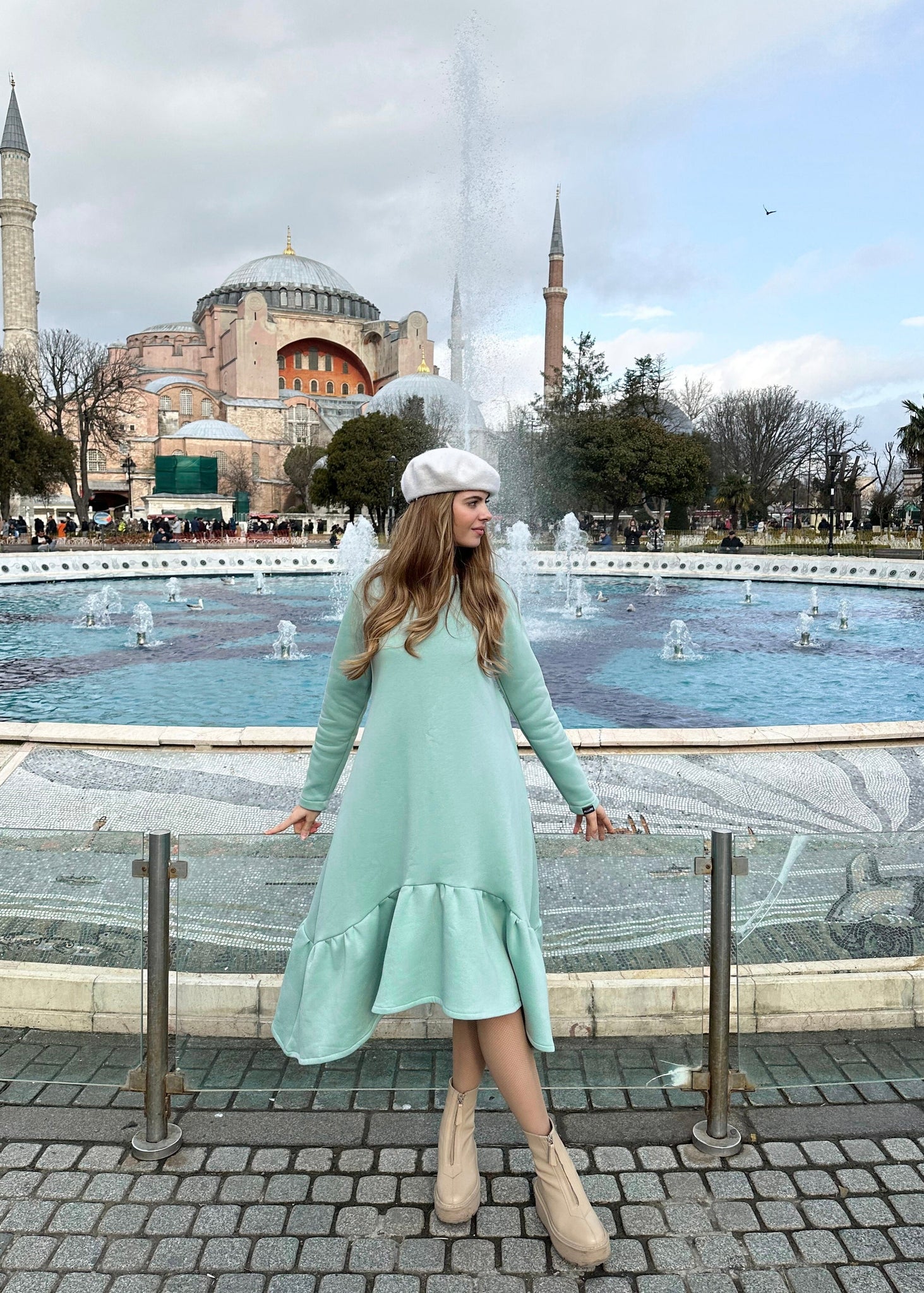 Ruffle Dress "DEMY VOLAN"
