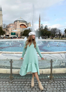 Ruffle Dress "DEMY VOLAN"