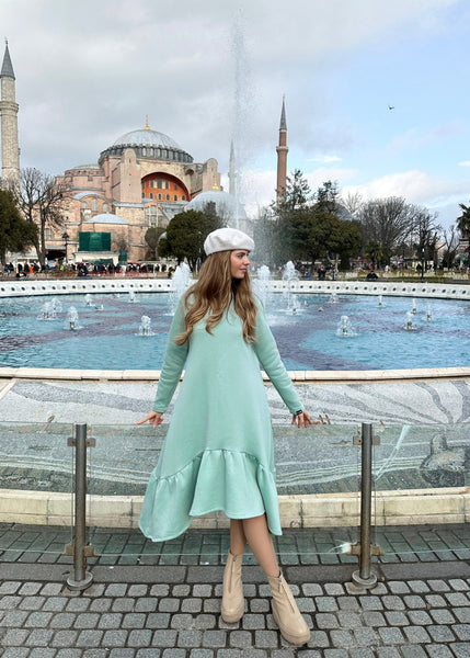 Ruffle Dress "DEMY VOLAN"