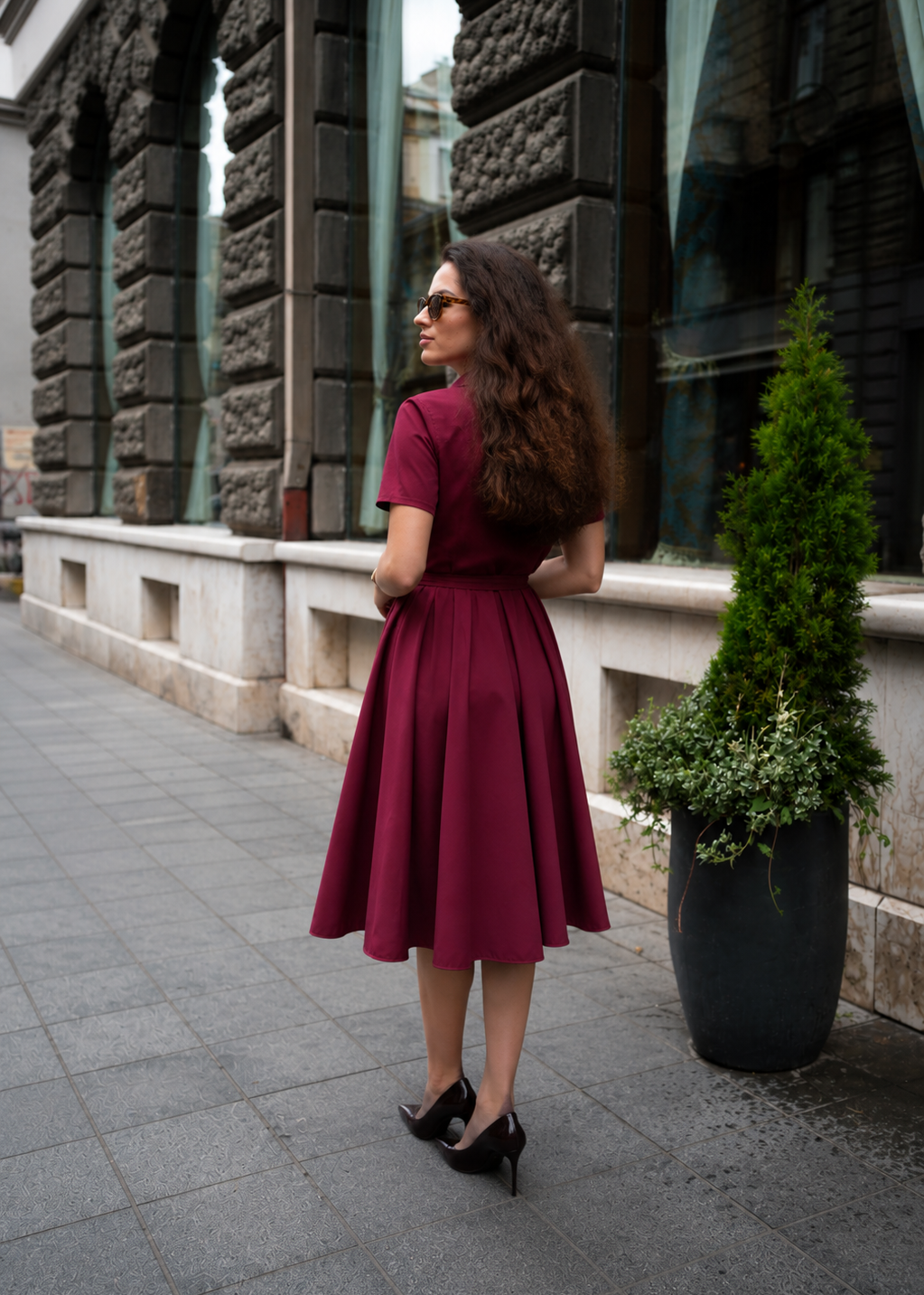 Merli haljina – bordo