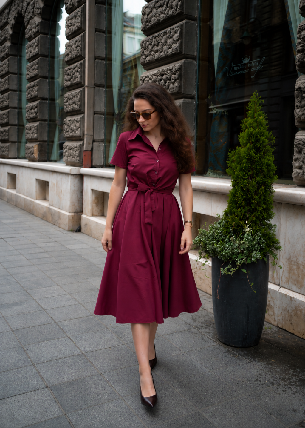 Merli haljina – bordo