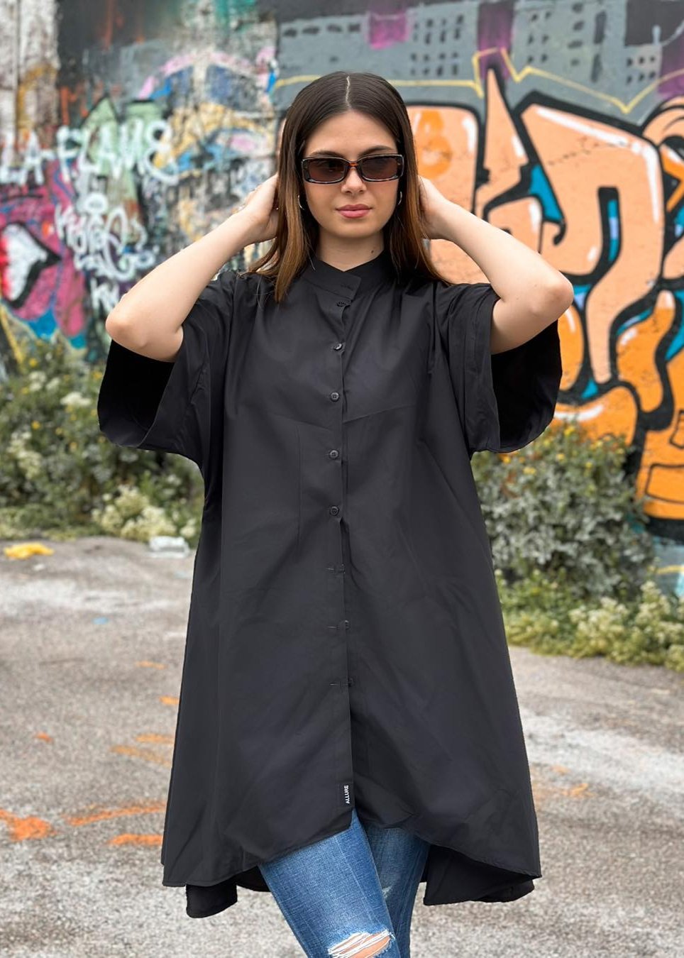 Midi Shirt Dress "DZANA"