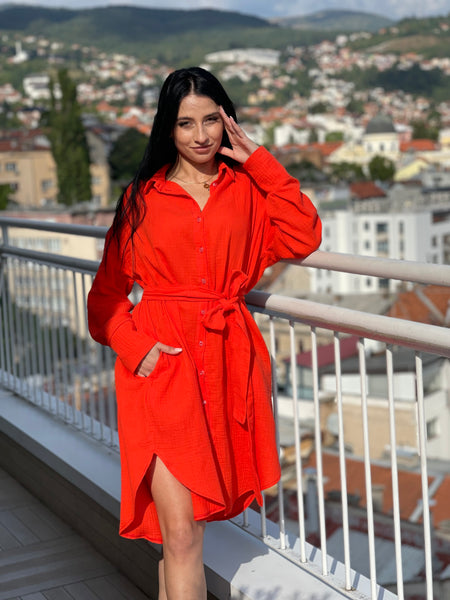 Midi Shirt Dress "GLORIA"