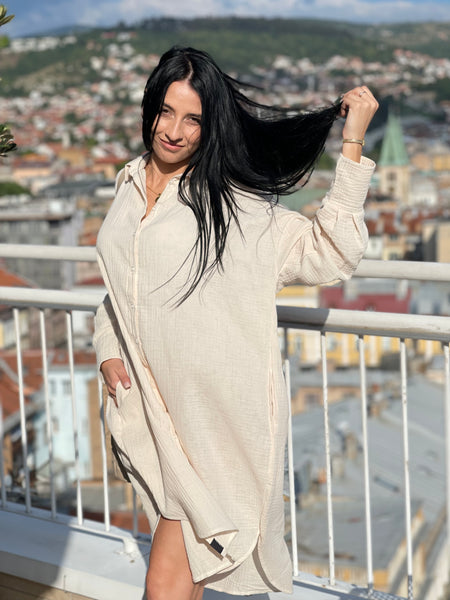 Midi Shirt Dress "GLORIA"