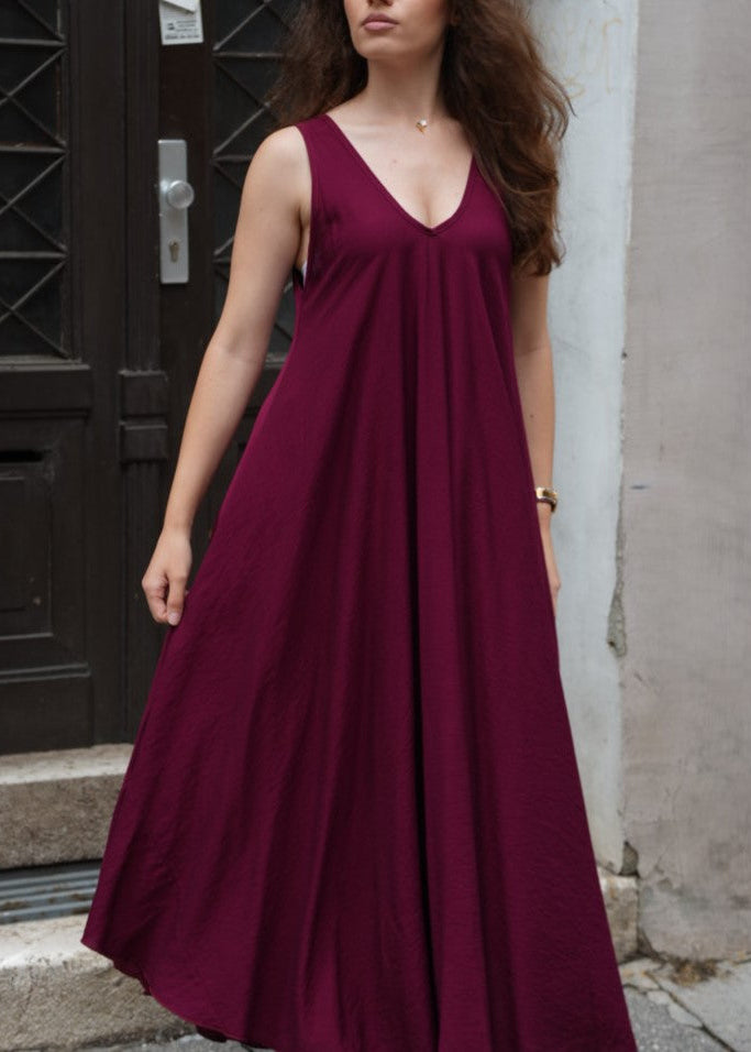 Denita haljina – bordo