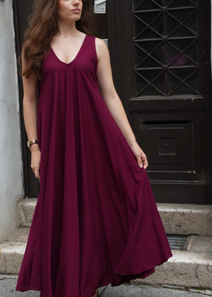 Denita haljina – bordo