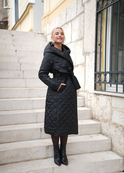 Arnela Winter Belted Jacket – Warm Adjustable Waist Design for Cold Days - ALLURE