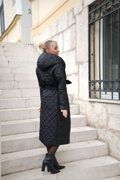 Arnela Winter Belted Jacket – Warm Adjustable Waist Design for Cold Days - ALLURE