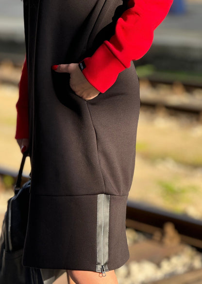 Dress “Jasna” with the zipper - ALLURE