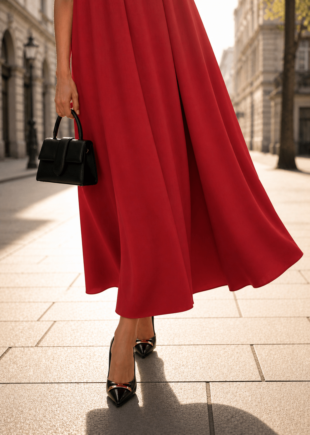 Maxi Haljina Sumeja Kimono – Crvena - ALLURE
