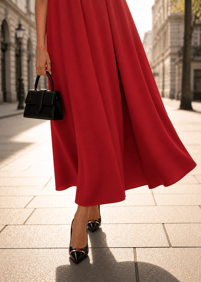 Maxi Haljina Sumeja Kimono – Crvena - ALLURE