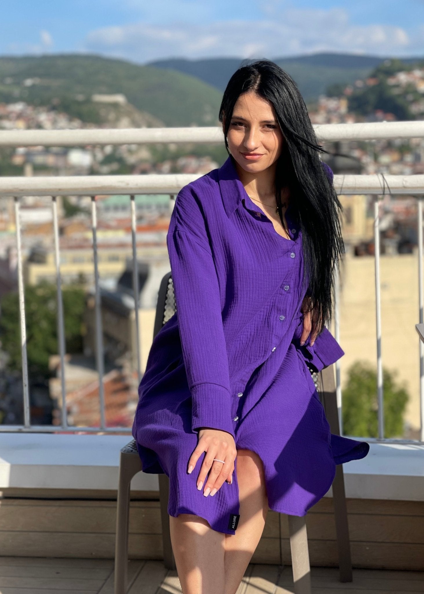 Midi Shirt Dress "Gloria" - ALLURE