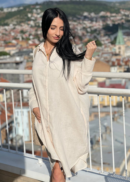 Midi Shirt Dress "Gloria" - ALLURE