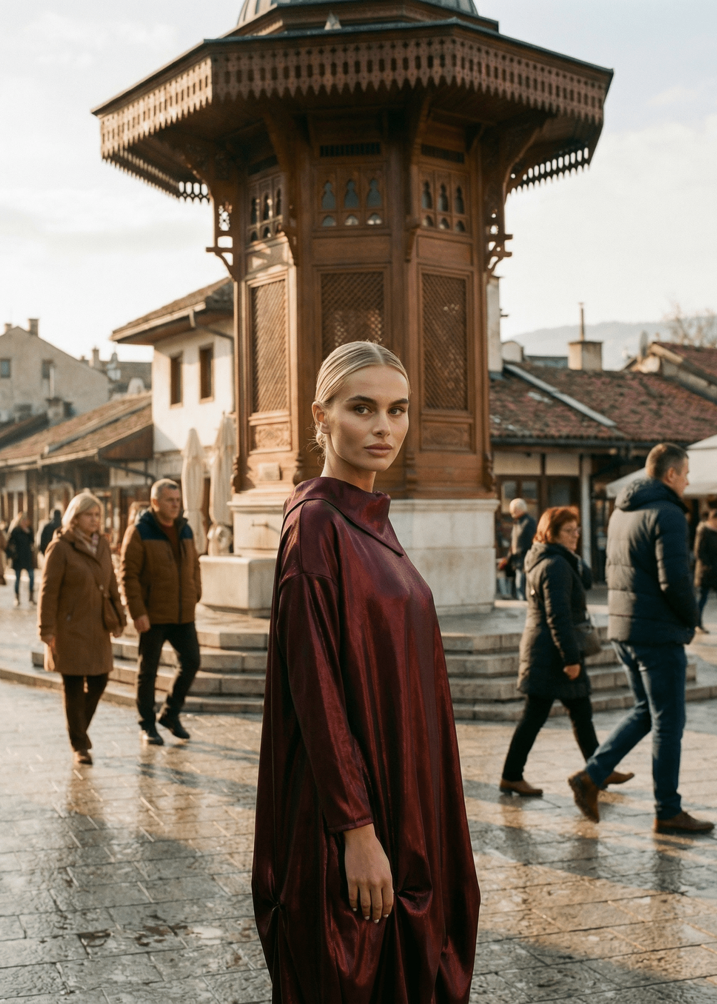 Nina Satin Silk Dress – Timeless Elegance - ALLURE