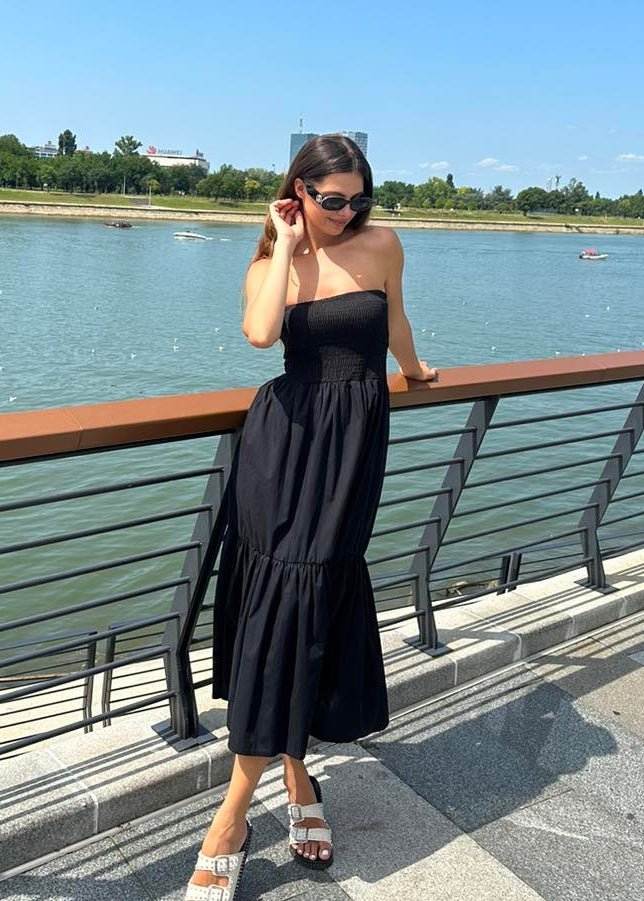 No Sleeves Midi Dress UMA - ALLURE