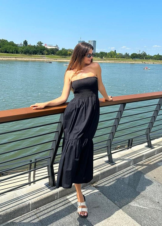 No Sleeves Midi Dress UMA - ALLURE
