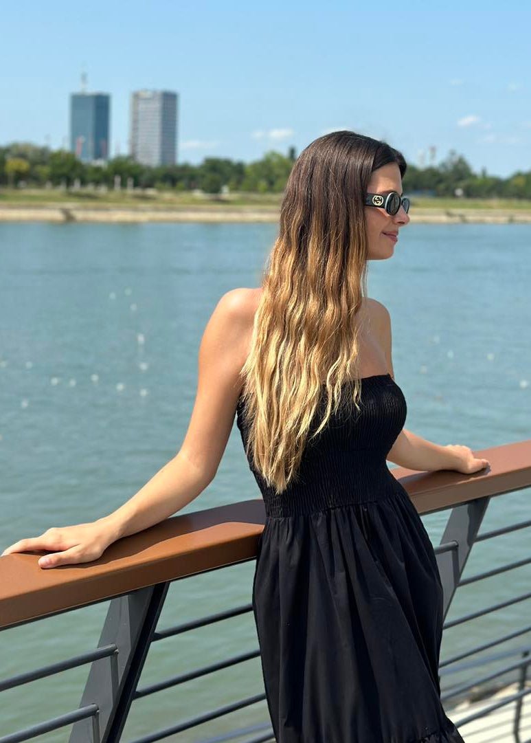 No Sleeves Midi Dress UMA - ALLURE