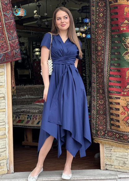 Overlap Midi Dress “RIO” - ALLURE
