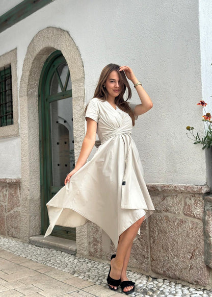 Overlap Midi Dress “RIO” - ALLURE
