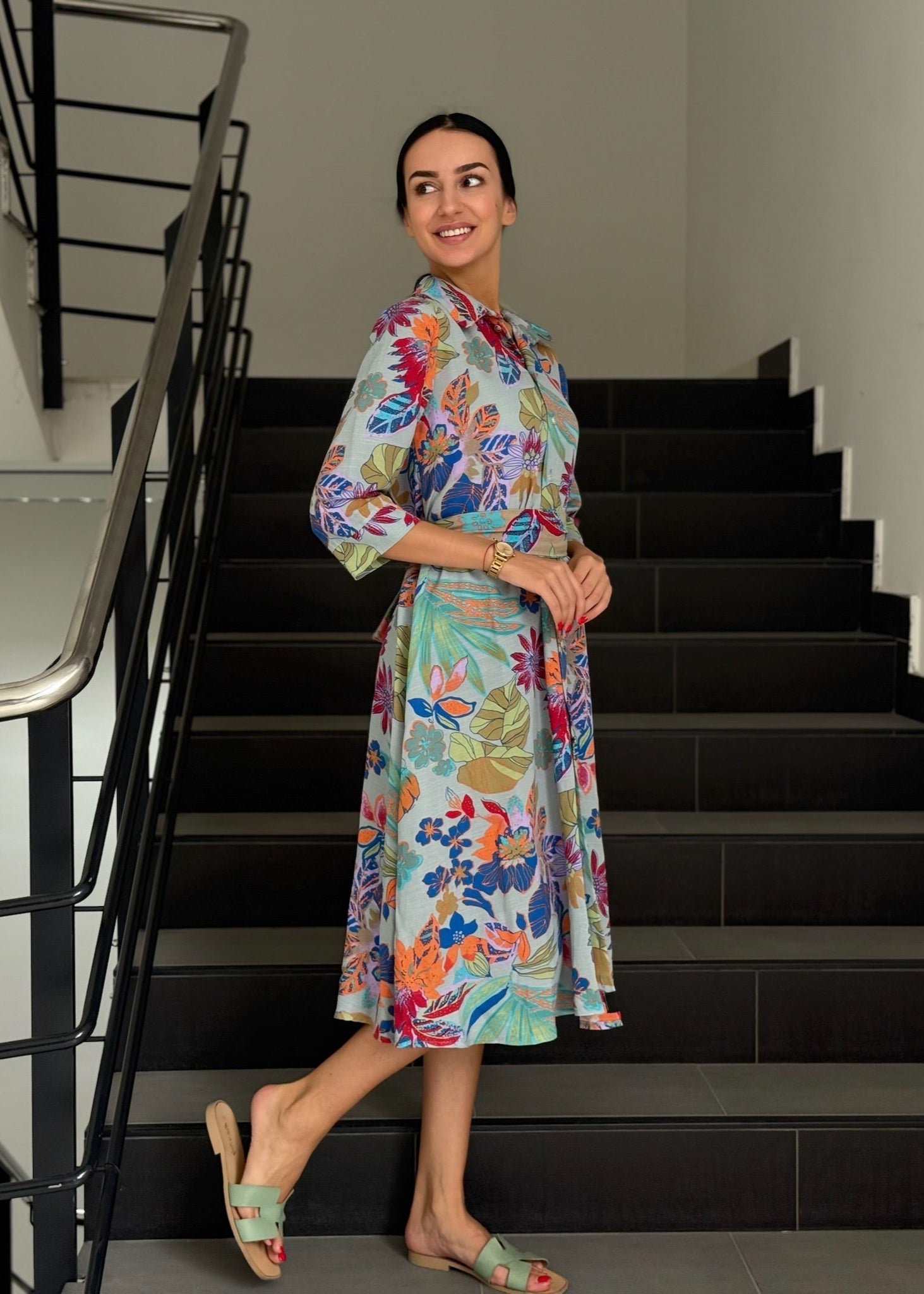 Pattented Bonita Dress - ALLURE