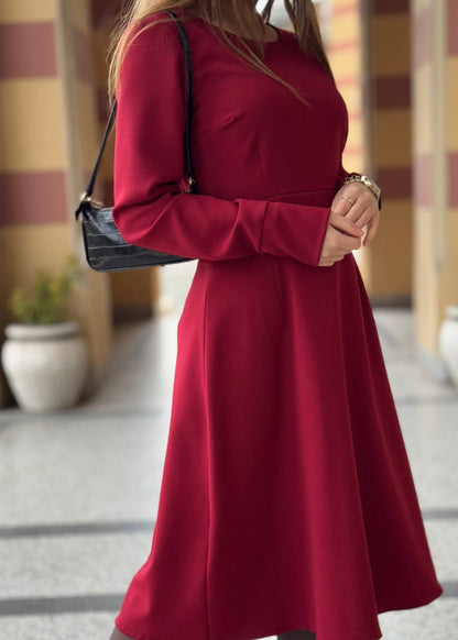 Round Neck Dress “Lea” - ALLURE
