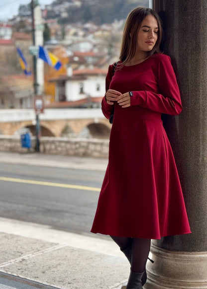 Round Neck Dress “Lea” - ALLURE